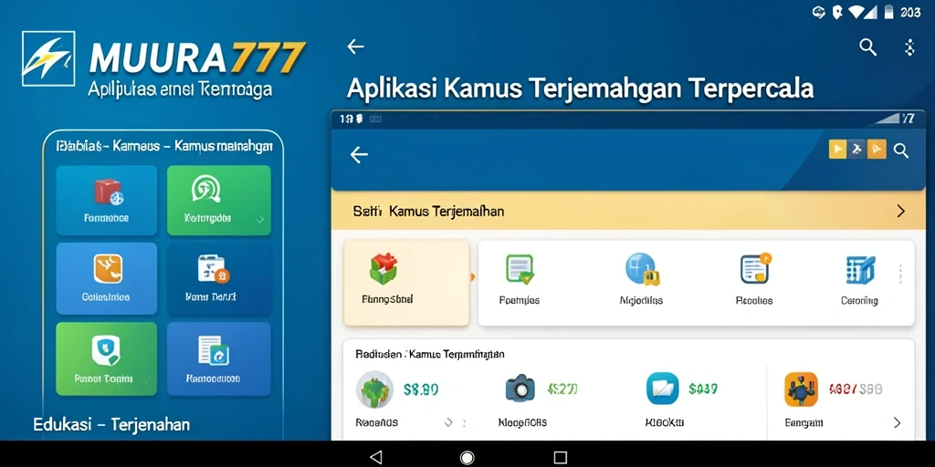 Antarmuka MUARA777 yang sederhana dan fungsional untuk Kamus Terjemahan.