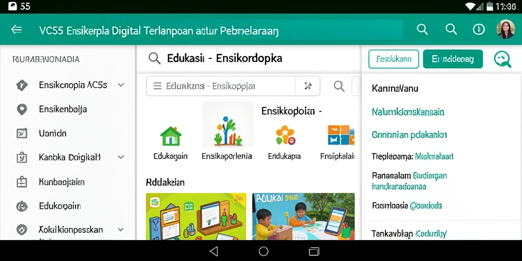 Antarmuka VC55 yang menarik dan mudah digunakan untuk eksplorasi informasi.