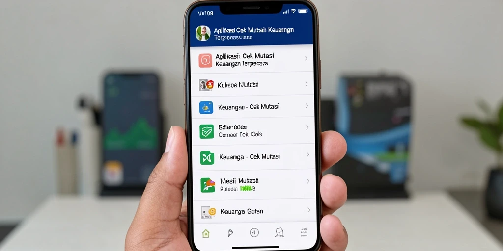 Antarmuka VM108 yang sederhana dan fungsional untuk cek mutasi.